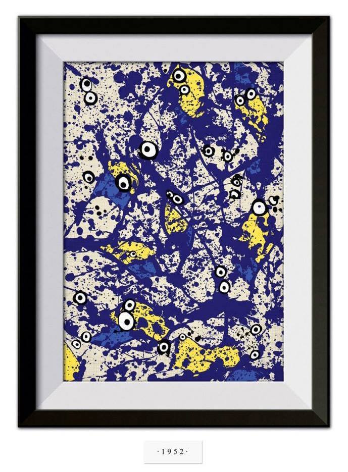 Encontre os Minions na tela de Pollock 