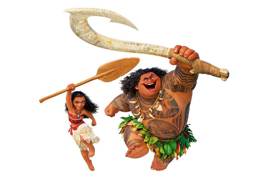 O novo desenho da Disney traz a personagem Moana, que procura um semideus para salvar a aldeia de pescadores onde vive