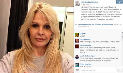 Monique Evans diz que tentou se matar após briga com Bárbara Evans