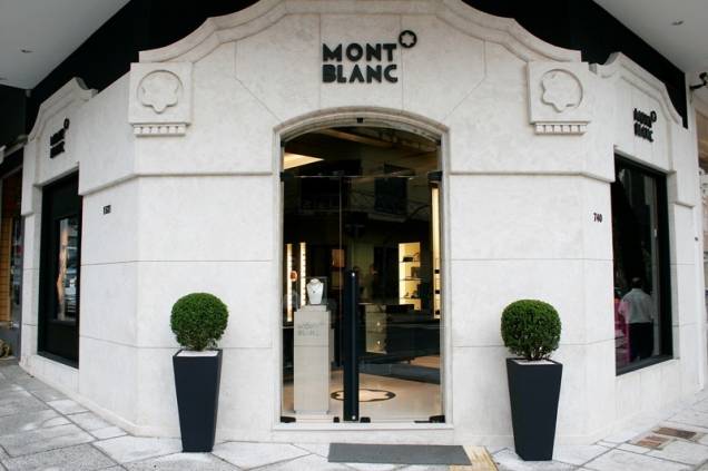 Loja da Montblanc, na Rua Oscar Freire