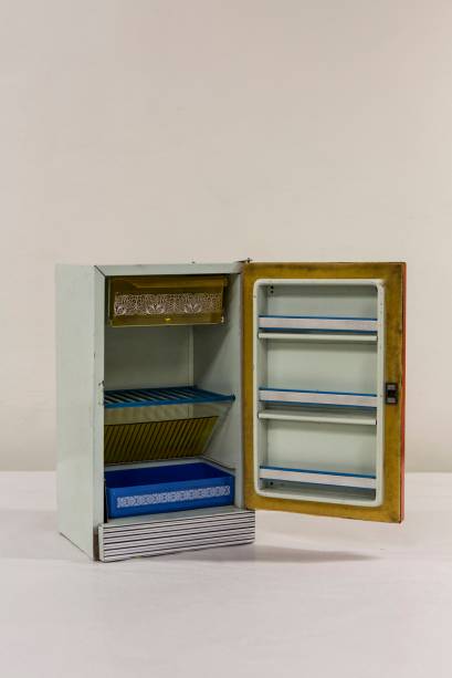 Pequena geladeira, da colecionadora Ana Caldatto