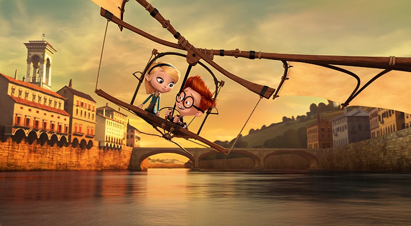 As Aventuras de Peabody & Sherman: na máquina do tempo, do Egito dos faraós à Renascença italiana