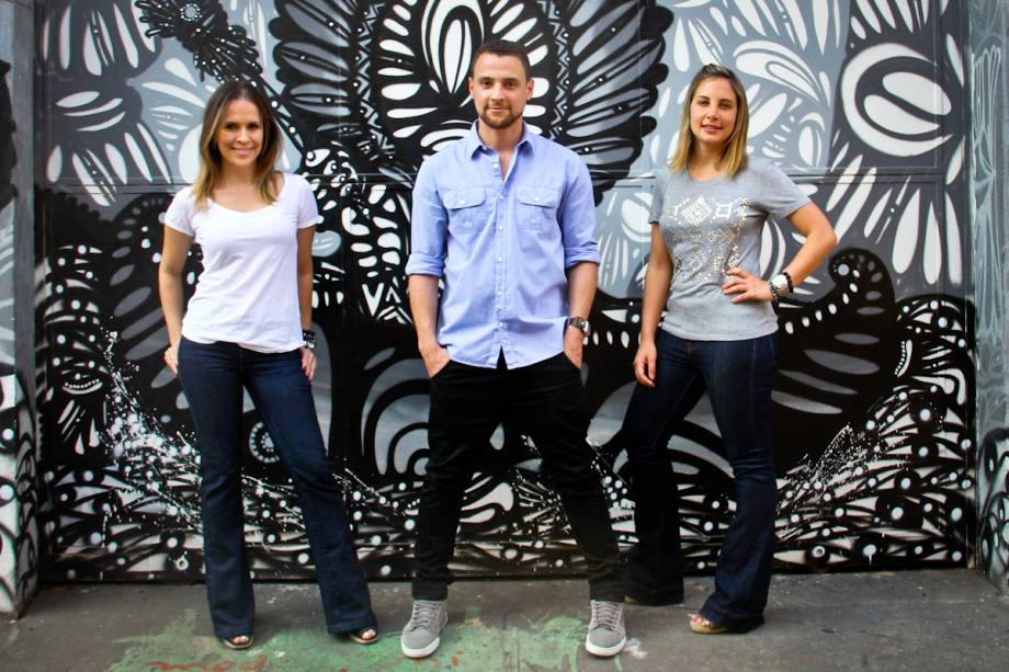 Carolina Stofella, Fábio Spinardi, Marina Weisshaupt: trio à frente da Mustache