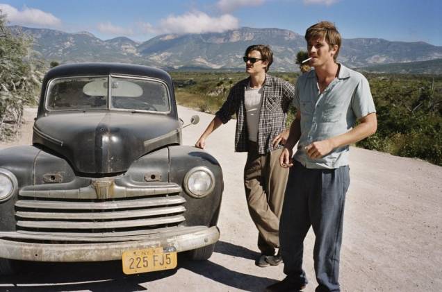 Os atores Sam Riley e Garrett Hedlund: protagonistas do road movie dirigido pelo brasileiro Walter Salles