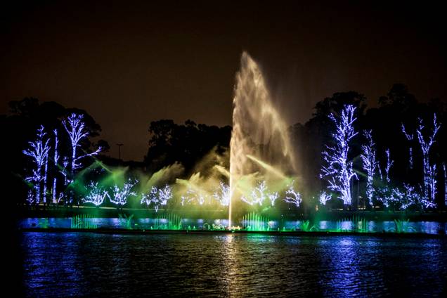 Fonte do Parque do Ibirapuera: espetáculo de cores e luzes dura apenas 25 minutos