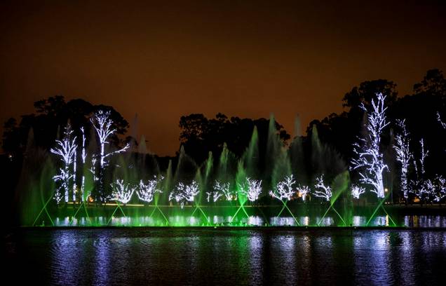 Show de cores e luzes encantam crianças e adultos no Parque do Ibirapuera