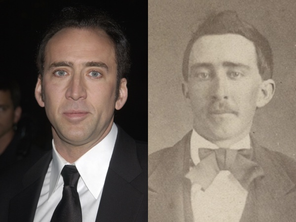 Olha isso: Nicolas Cage e um desconhecido em foto tirada durante a Guerra Civil Americana