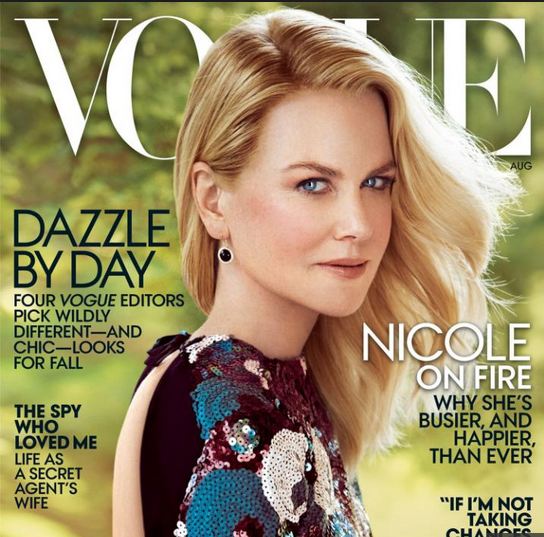 Nicole Kidman aparece irreconhecível em capa de revista