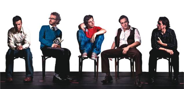Alexandre Freitas, Herbert Bianchi, Flavio Barollo, Fábio Cadôr e Flávio Baiocchi em Novelo Alexandre Freitas, Herbert Bianchi, Flavio Barollo, Fábio Cadôr e Flávio Baiocchi em Novelo