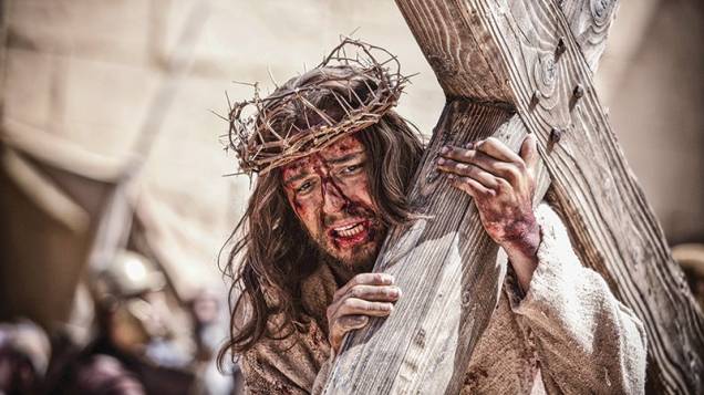 O Filho de Deus: o ator Diogo Morgado, sequência da crucificação