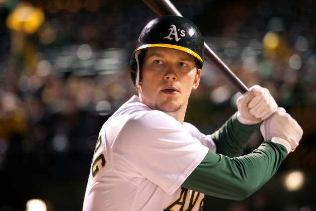 O ator Chris Pratt em O Homem que Mudou o Jogo: jovem interpreta um dos jogadores do time de beisebol Oakland Athletics