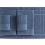 Jogo de toalhas de banho santili nas cores azul, branca ou roxa: cinco peças de R$ 139,00 por R$ 79,90
