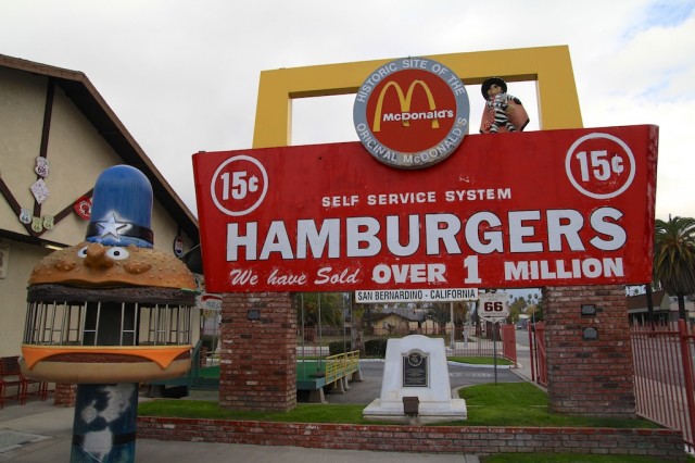 Em San Bernardino, na Califórnia: a primeira loja do McDonalds virou um museu