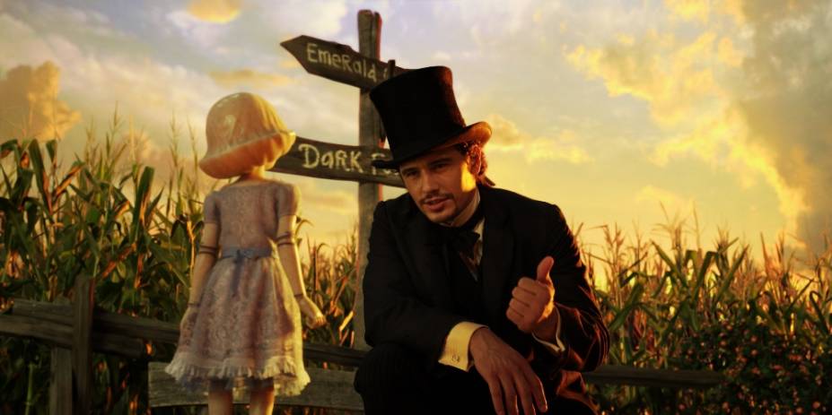 O mágico charlatão Oscar Diggs (James Franco) vai enfrentar desafios para se tornar um homem melhor: Oz - Mágico e Poderoso
