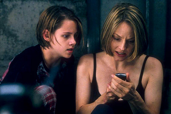 Kristen Stewart e Jodie Foster em O Quarto do Pânico