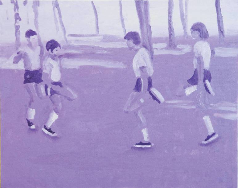 Pintura da série Iniciação, de Marcelo Amorim: jovens talentos estão pegando no pincel