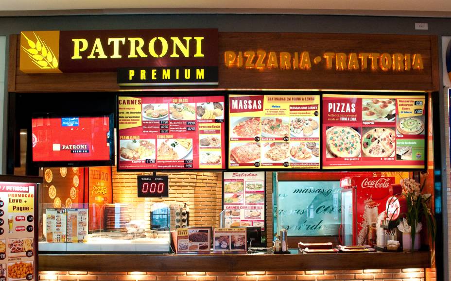 Patroni Pizza Premium, unidade instalada no Shopping Vila Olímpia