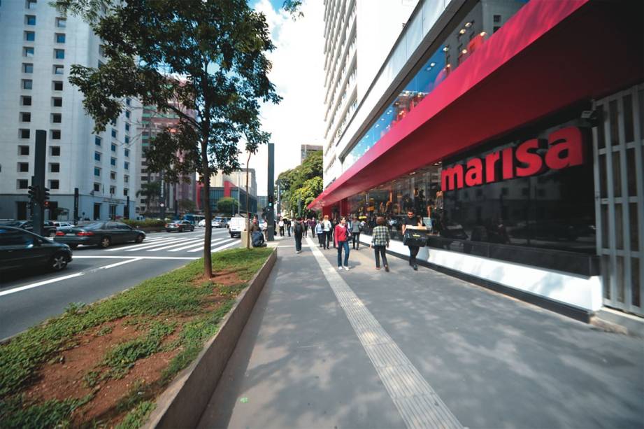 A Marisa na Avenida Paulista