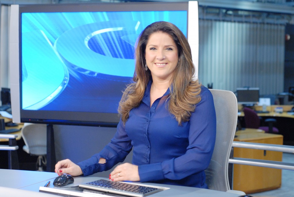 Christiane Pelajo está na bancada do Jornal da Globo desde 2005 (Divulgação Globo/Zé Paulo Cardeal)