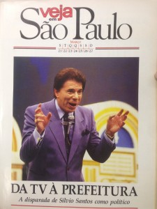 Capa com Silvio Santos, publicada em 23 de março de 1988