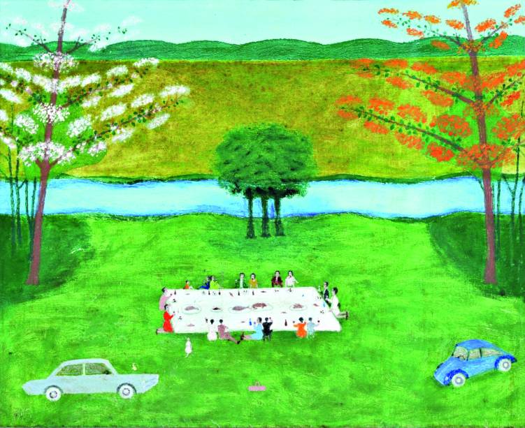 O Pic Nic, de Júlio Martins da Silva: mostra do artista naïf