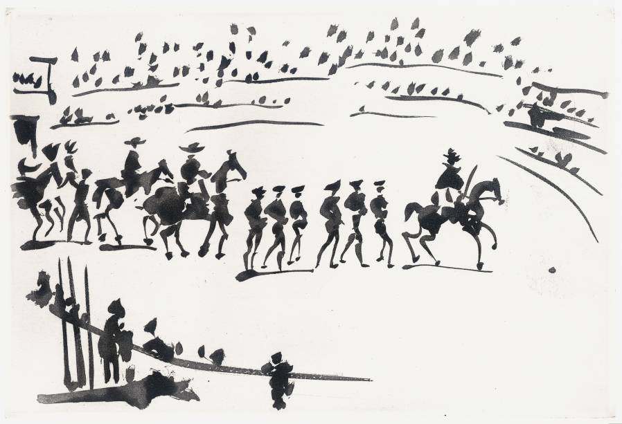 Scène de corrida l’entrée dans l’Arène (1959), de Picasso