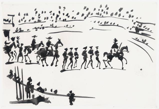 Scène de corrida l’entrée dans l’Arène (1959), de Picasso Scène de corrida l’entrée dans l’Arène (1959), de Picasso