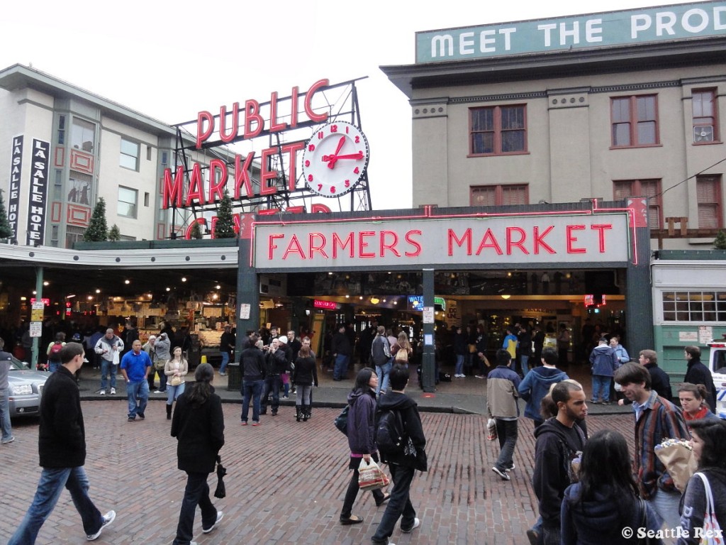 O Pike Place District, bairro onde as amigas Anastasia e Kate moravam vem Seattle