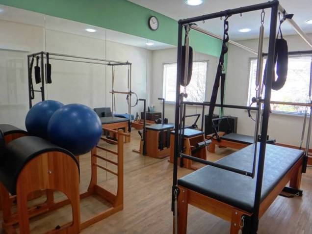 Sala para treinamento de pilates