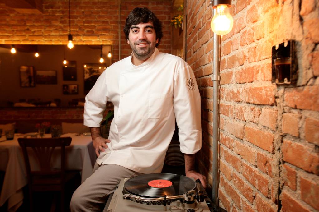 Marcelo Laskani, chef do restaurante Più, em Pinheiros.