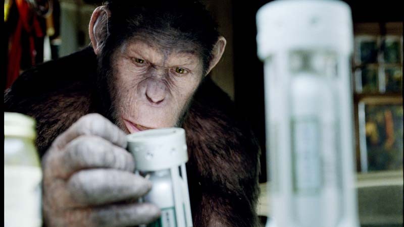 Caesar é interpretado pelo ator Andy Serkis: Planeta dos Macacos - A Origem