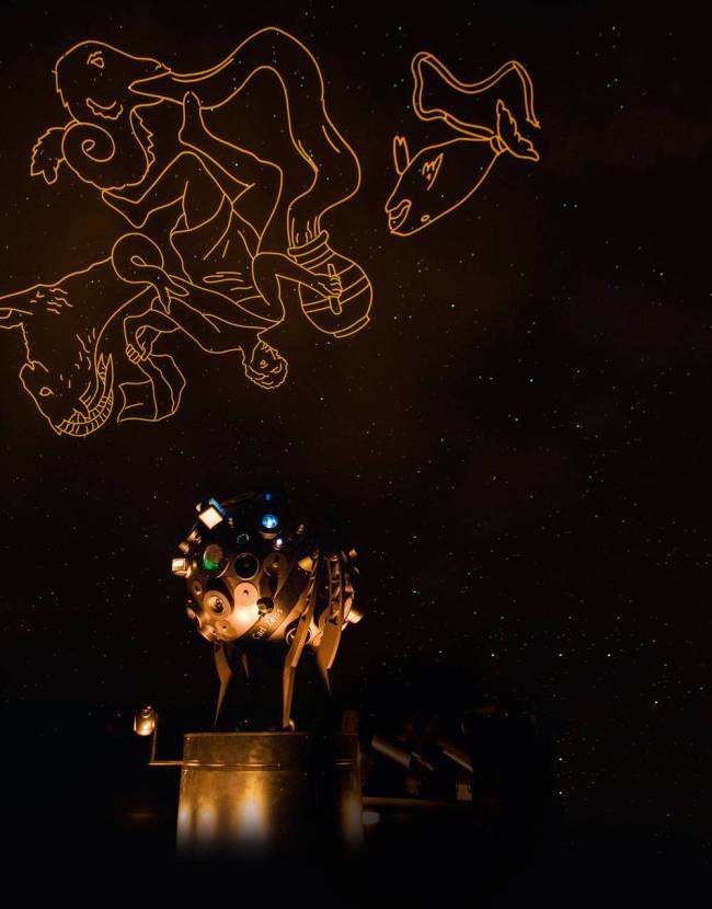 planetário projetor céu cosmo astronomia ibirapuera