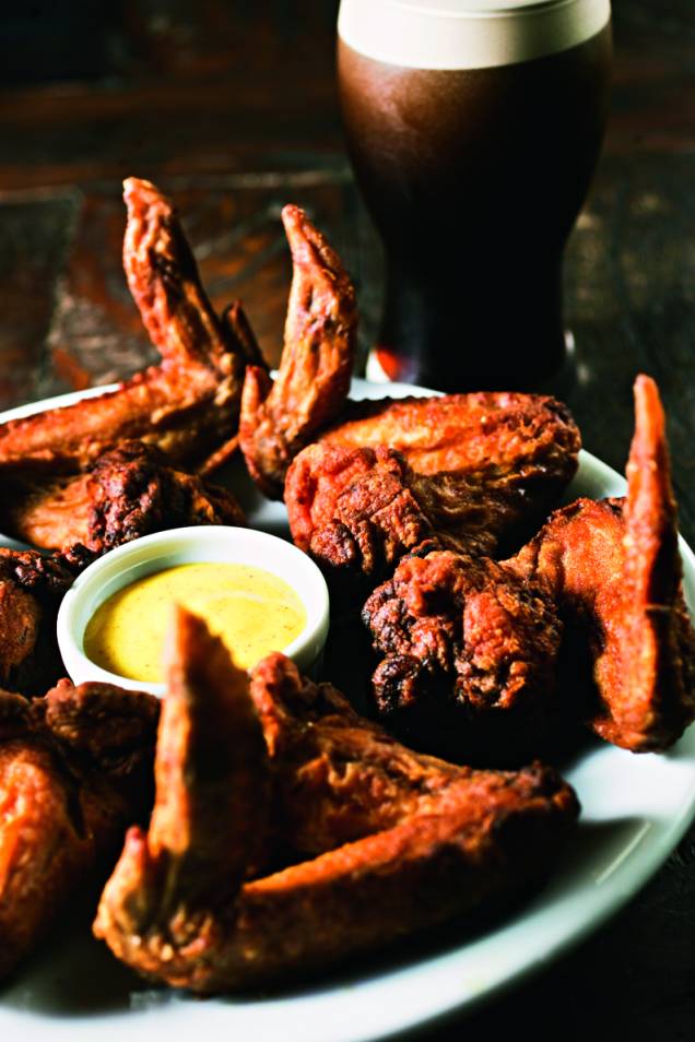Asas de frango fritas Asas de frango fritas