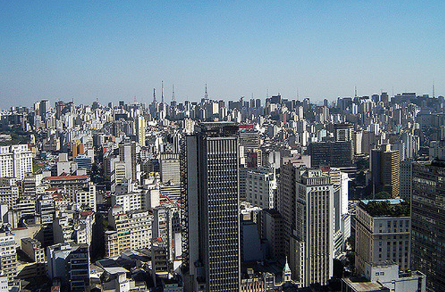 Vista da cidade de São Paulo (Crédito Jeff Belmonte/Flickr)