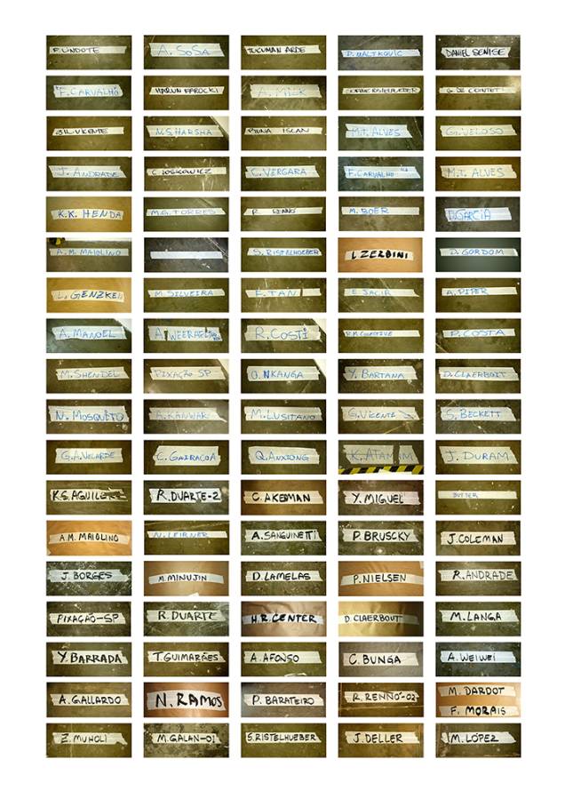 Nomes de Artistas, de Rafael Assef (2010) Nomes de Artistas, de Rafael Assef (2010)
