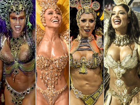 Gracyanne Barbosa, Sabrina Sato, Tati Minerato e Aline Riscado foram algumas das musas que desfilaram em São Paulo. Qual sua preferida? Vote 