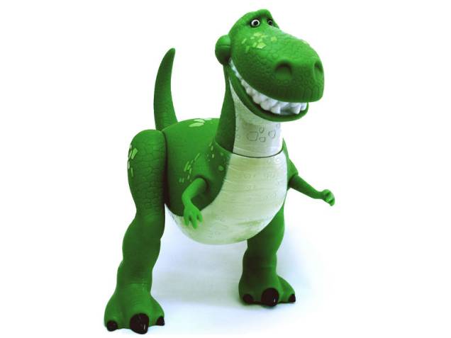 Toy Story: o dinossauro Rex é uma criação de Wesley Iguti, que tem vários trabalhos expostos na mostra