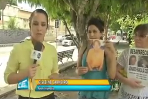 Mulher que procura pai desaparecido tem crise de risadas em jornal da Globo