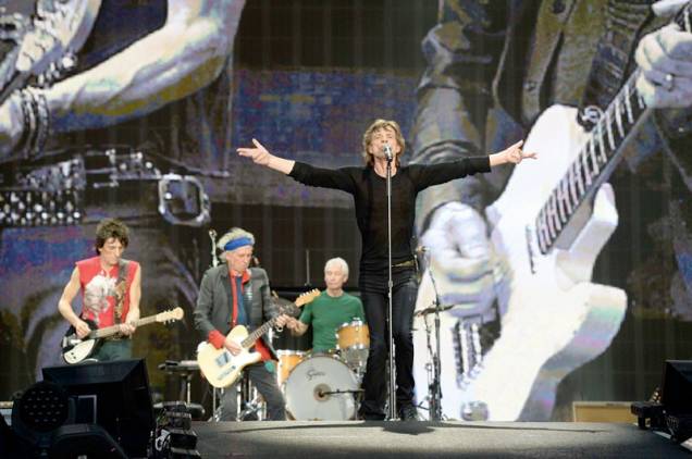 Rolling Stones em uma apresentação no Hyde Park