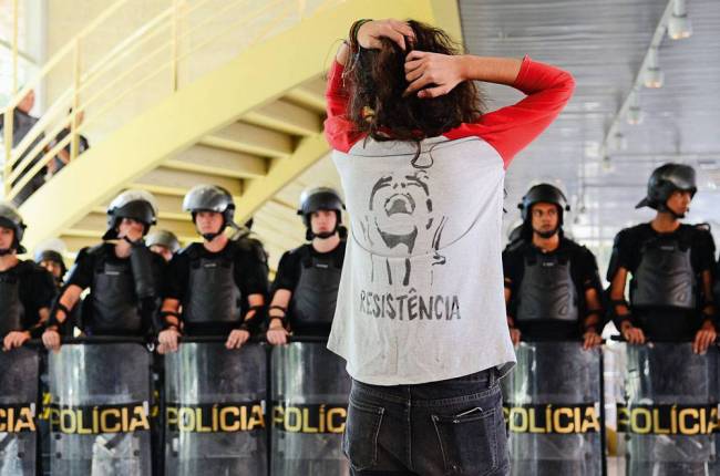 Protesto no Paula Souza