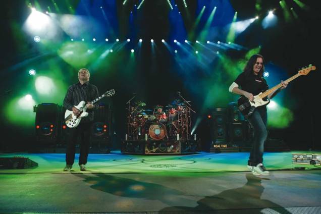 Alex Lifeson, Neil Peart e Geddy Lee, do Rush: clássicos do rock Alex Lifeson, Neil Peart e Geddy Lee, do Rush: clássicos do rock