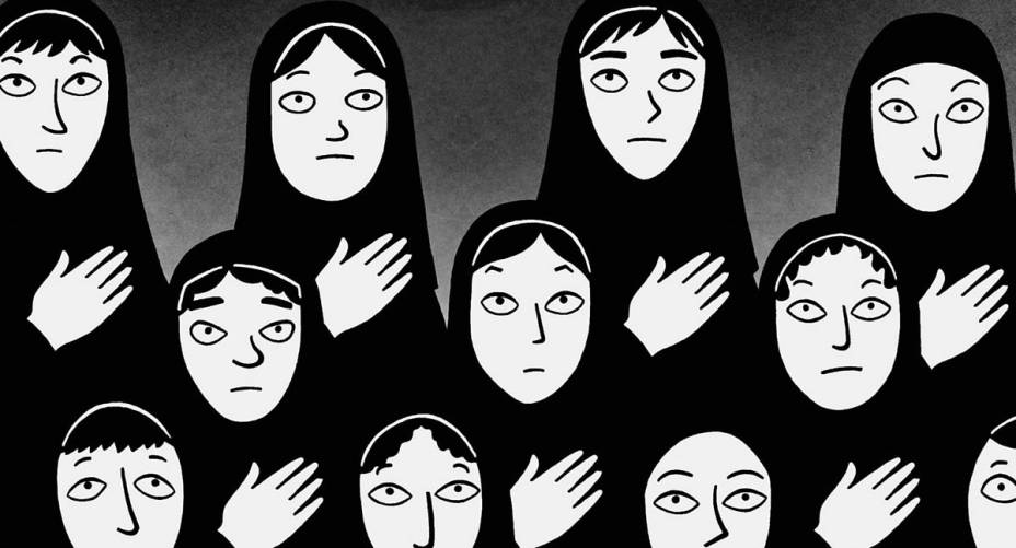 Persépolis: desenho animado da iraniana Marjane Satrapi
