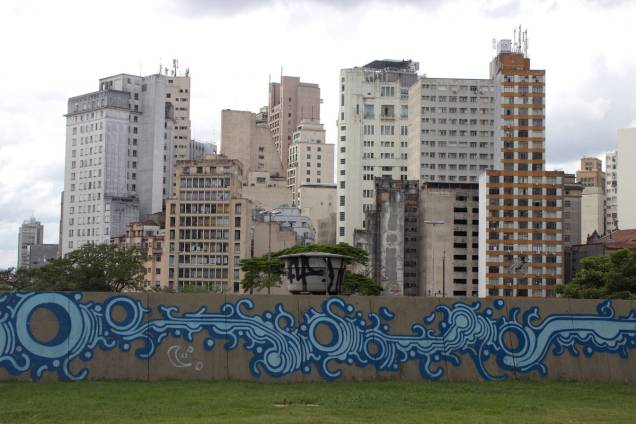 Aqui um grafite na cidade de São Paulo