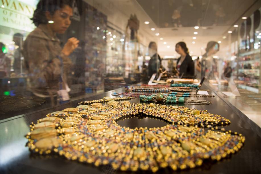 Mais de 100 peças do Egito estão em exposição no Morumbi Shopping