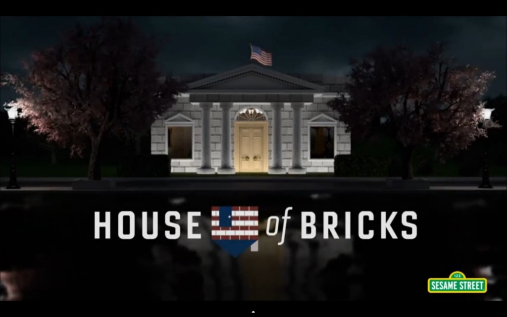 Em "House of Bricks", o lobo mau, Frank Underwolf, tenta derrubar com assopros a Casa Branca