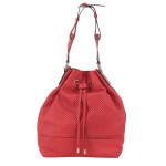 Bolsa saco vermelha de couro: de R$ 459,90 por R$ 321,90