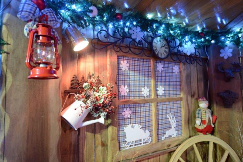 Decoração de Natal e Papai Noel - Shopping Vila Olímpia