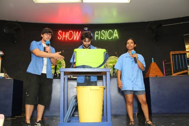 Entre as atrações terá show de física Entre as atrações terá show de física