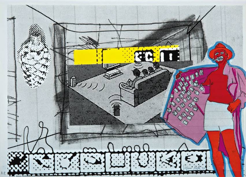 Trabalho de Sigmar Polke, artista alemão