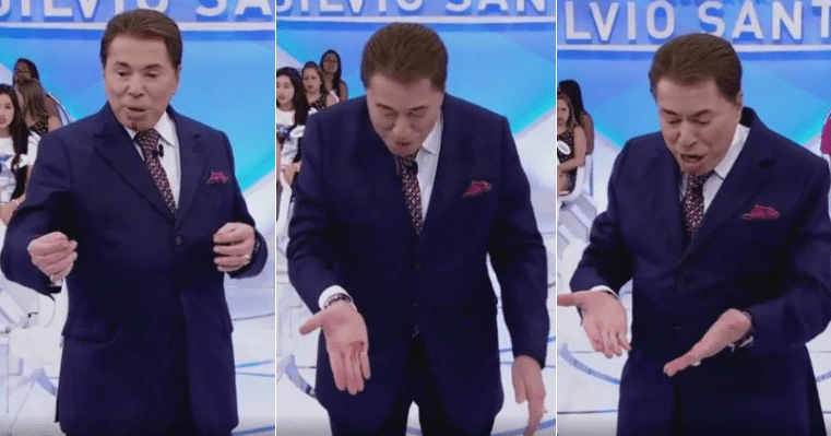 Silvio Santos é ferido por espectadora durante gravação de seu programa; assista ao vídeo